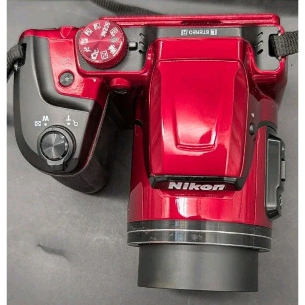 Nikon Coolpix B500 Digital Camera Red 16.0MP 40X Wide Optical Zoom